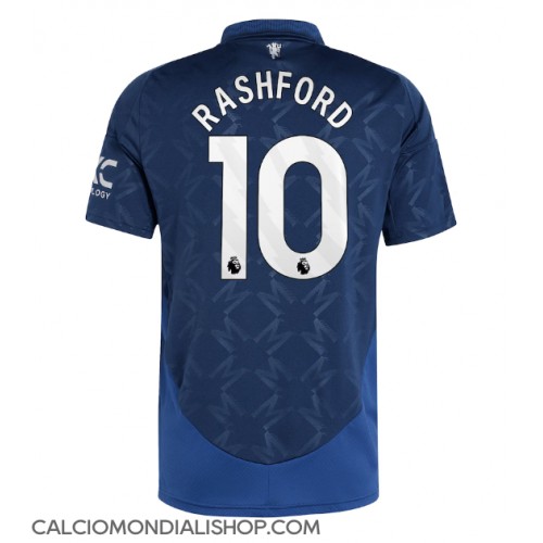 Maglie da calcio Manchester United Marcus Rashford #10 Seconda Maglia 2024-25 Manica Corta